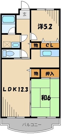 レジュール鶴ヶ島の物件間取画像